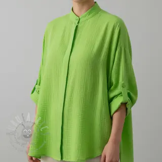 Tetra Tkanina/Muslin NEON LIME ORGANIC