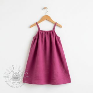 Tetra Tkanina/Muslin cerise ORGANIC
