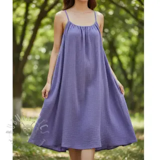Tetra Tkanina/Muslin lavender ORGANIC