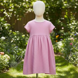 Tetra Tkanina/Muslin light pink ORGANIC