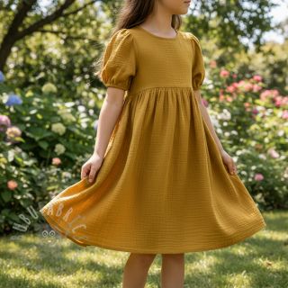 Tetra Tkanina/Muslin gold ORGANIC