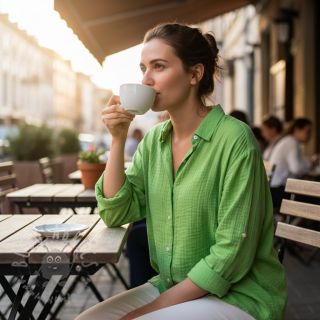 Tetra Tkanina/Muslin neon lime