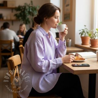 Tetra Tkanina/Muslin bright violet