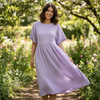 Tetra Tkanina/Muslin bright violet