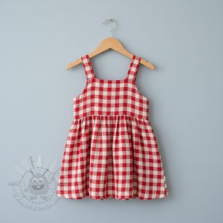 Tetra Tkanina/Muslin Double sided CHECKS MINI red