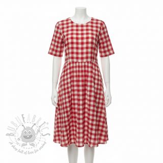 Tetra Tkanina/Muslin Double sided CHECKS MINI red