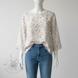 Tetra Tkanina/Muslin Lovely meadow white