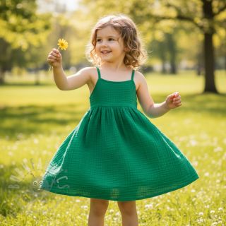 Tetra Tkanina/Muslin hunter green