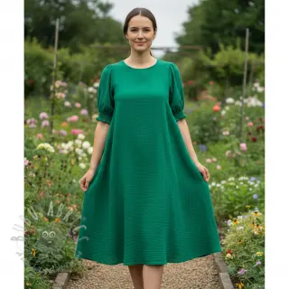 Tetra Tkanina/Muslin hunter green