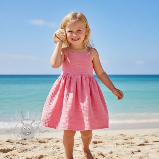 Tetra Tkanina/Muslin pink ORGANIC