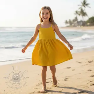 Tetra Tkanina/Muslin lemon ORGANIC