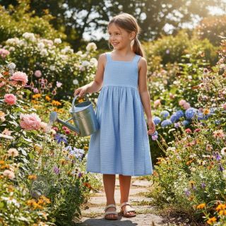 Tetra Tkanina/Muslin blue heaven ORGANIC