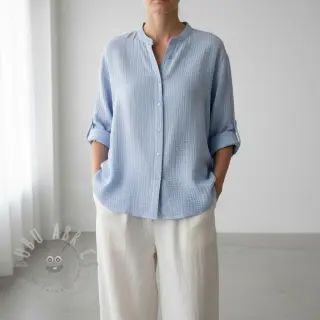 Tetra Tkanina/Muslin blue heaven ORGANIC