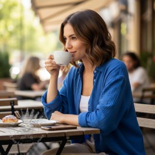 Tetra Tkanina/Muslin cobalt