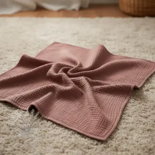 Tetra Tkanina/Muslin old blush ORGANIC