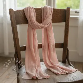 Tetra Tkanina/Muslin light salmon ORGANIC