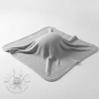 Tetra Tkanina/Muslin light grey ORGANIC