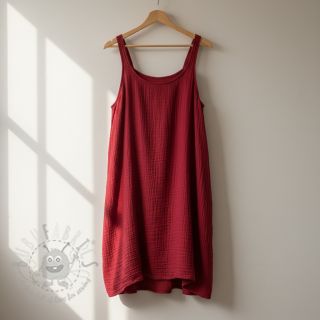 Tetra Tkanina/Muslin red ORGANIC
