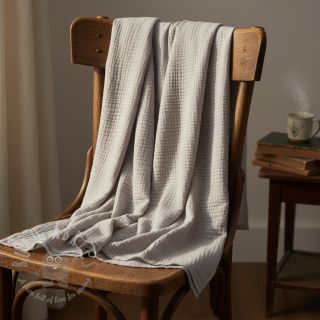 Tetra Tkanina/Muslin light grey ORGANIC