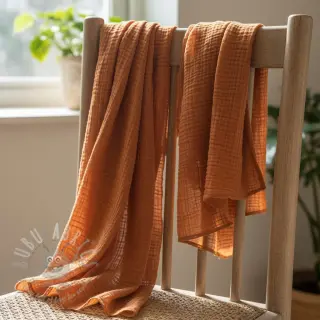 Tetra Tkanina/Muslin brique ORGANIC