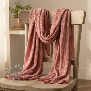 Tetra Tkanina/Muslin mauve ORGANIC