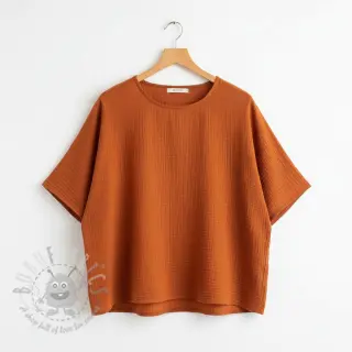 Tetra Tkanina/Muslin rust ORGANIC