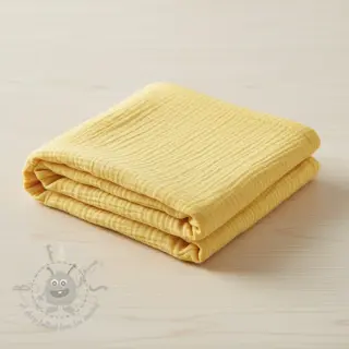 Tetra Tkanina/Muslin soft yellow ORGANIC