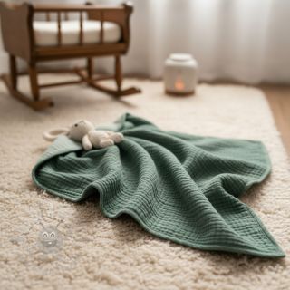 Tetra Tkanina/Muslin green ORGANIC