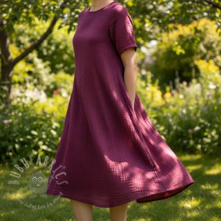 Tetra Tkanina/Muslin berry ORGANIC