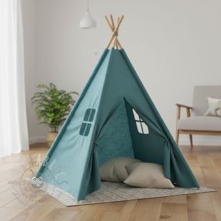 Tetra Tkanina/Muslin blue shadow ORGANIC