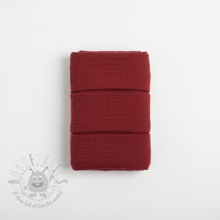 Tetra Tkanina/Muslin bordo ORGANIC