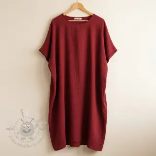 Tetra Tkanina/Muslin bordo ORGANIC
