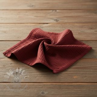 Tetra Tkanina/Muslin bordo ORGANIC