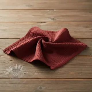 Tetra Tkanina/Muslin bordo ORGANIC
