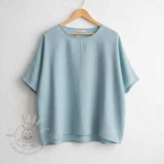 Tetra Tkanina/Muslin teal ORGANIC