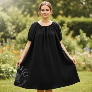 Tetra Tkanina/Muslin black