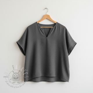 Tetra Tkanina/Muslin dark grey