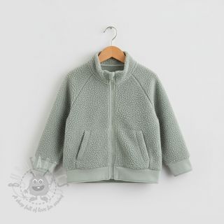 Fleece TEDDY DOUBLE SIDED old green