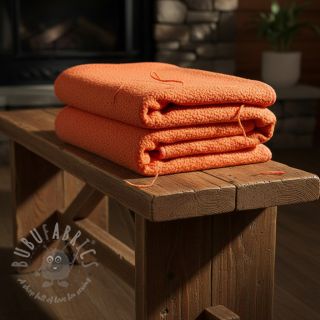 Fleece TEDDY DOUBLE SIDED tangerine