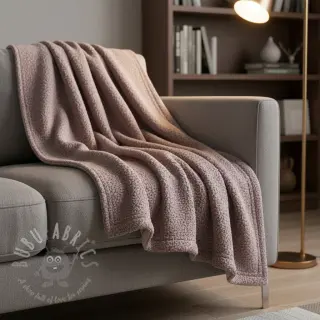 Fleece TEDDY DOUBLE SIDED blush