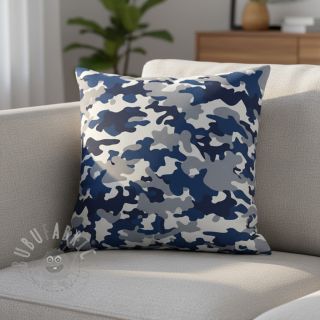 JEANS DENIM STRETCH Camouflage blue