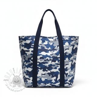 JEANS DENIM STRETCH Camouflage blue