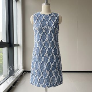 JEANS DENIM Ruffia Flowers design A