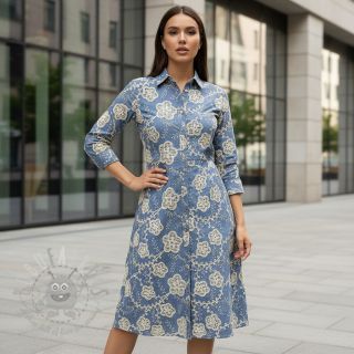 Pamuk JEANS EMBROIDERY Flora design D