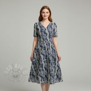 Pamuk JEANS EMBROIDERY Flora design A