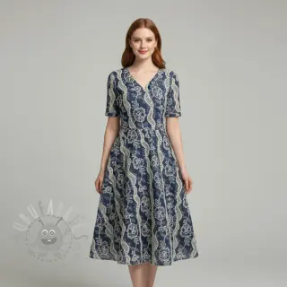 Pamuk JEANS EMBROIDERY Flora design A