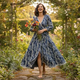 Pamuk JEANS EMBROIDERY Flora design A