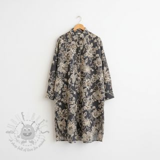 Pamuk JEANS EMBROIDERY Bouquet black