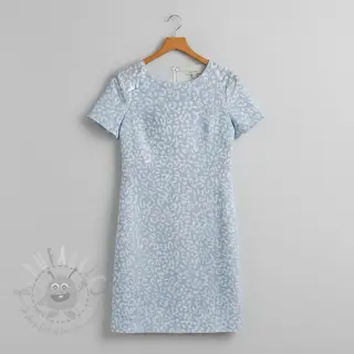 JEANS JACQUARD Animal skin light blue