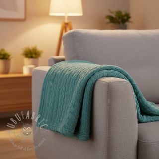 Pletenina jacquard Cably dark green